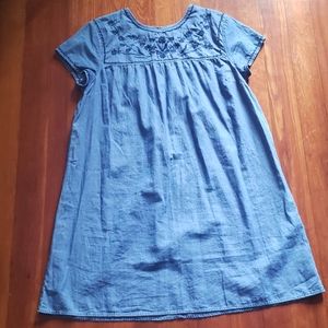 Midi denim dress